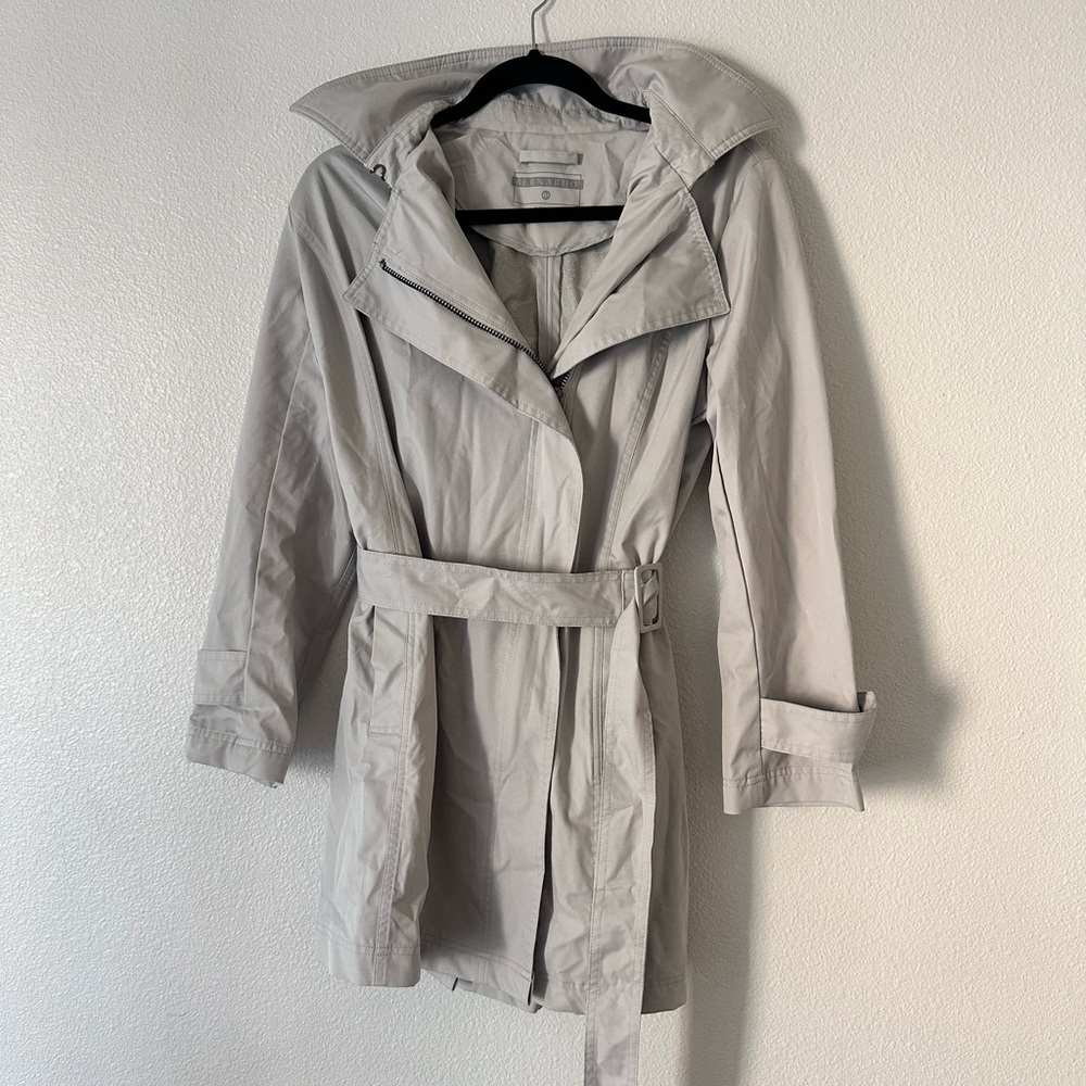 Metropolis Light Gray Trench Coat | NWOT